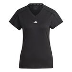 Abbigliamento adidas adidas Essentials AEROREADY Train Minimal Branding V-Neck Maglietta Donna-Nero