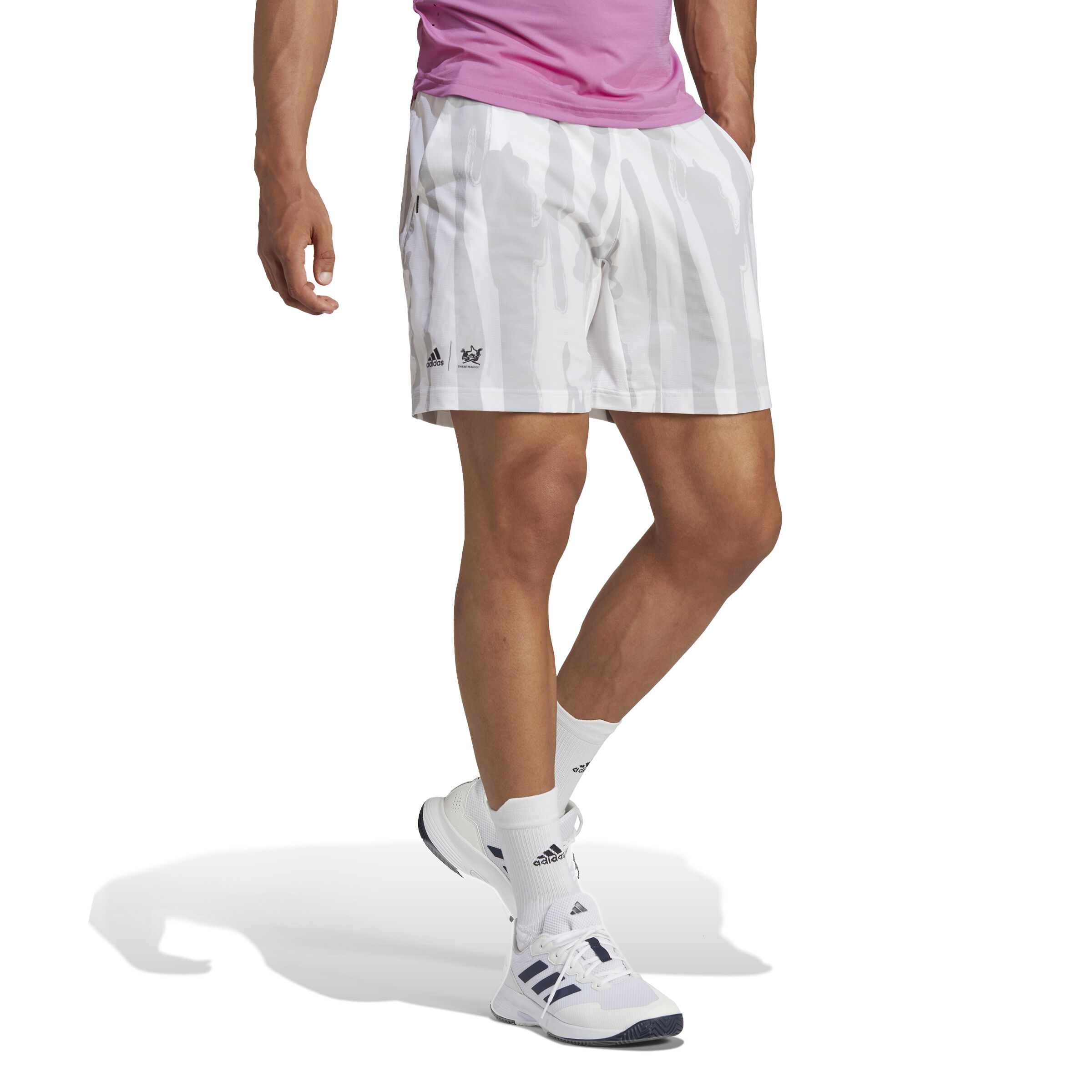 Buy adidas New York Printed Pantaloncini Uomini Bianco Grigio