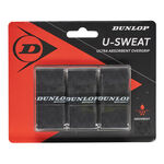 Overgrip Dunlop Dunlop U-Sweat Confezione Da 3-Nero,Rosso