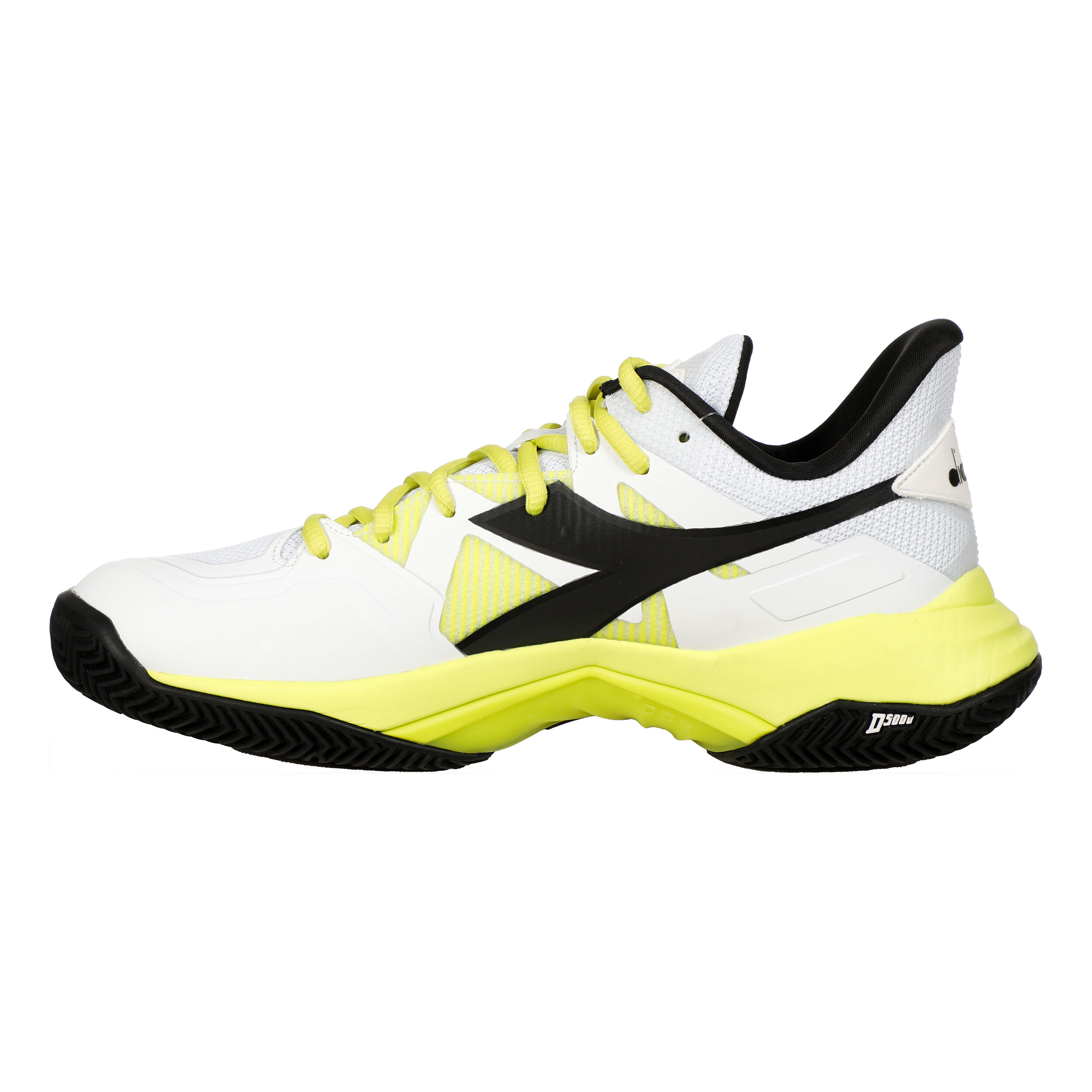 Buy Diadora B.Icon 2 Scarpa Per Terra Rossa Uomini Bianco Giallo Neon online Tennis Point IT