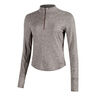 Swift Half-Zip Camicia da corsa Donna - marrone, 
