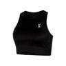 Court Crop Canottiera Donna-Nero