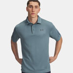 Abbigliamento da tennis Under Armour Under Armour Tech Polo Uomini-grigio-blu