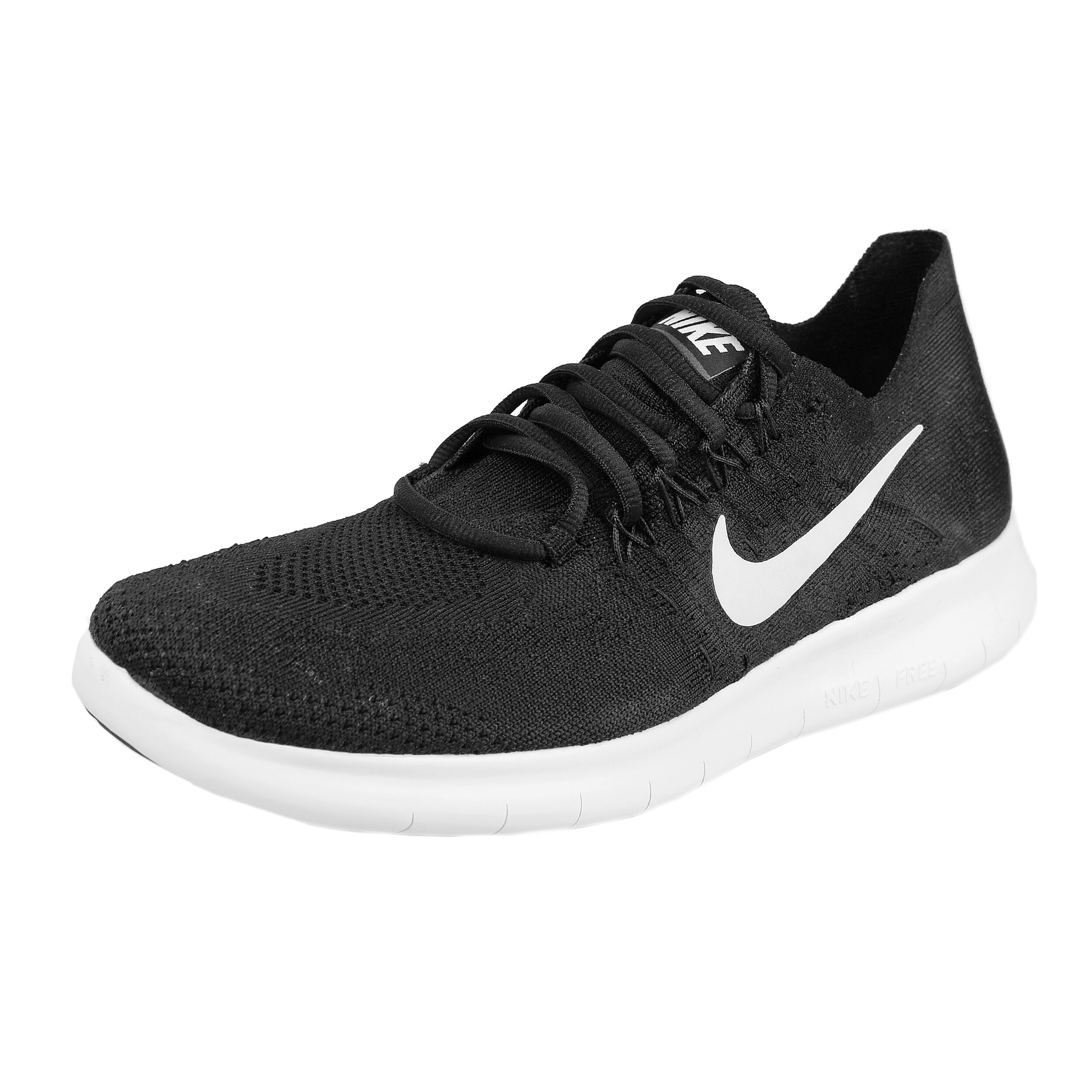 Free Run Flyknit 2017 Scarpa Da Fitness Uomini Nero Bianco