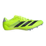Scarpe da corsa adidas adidas Sprintstar Spikes Unisex-verde neon, nero