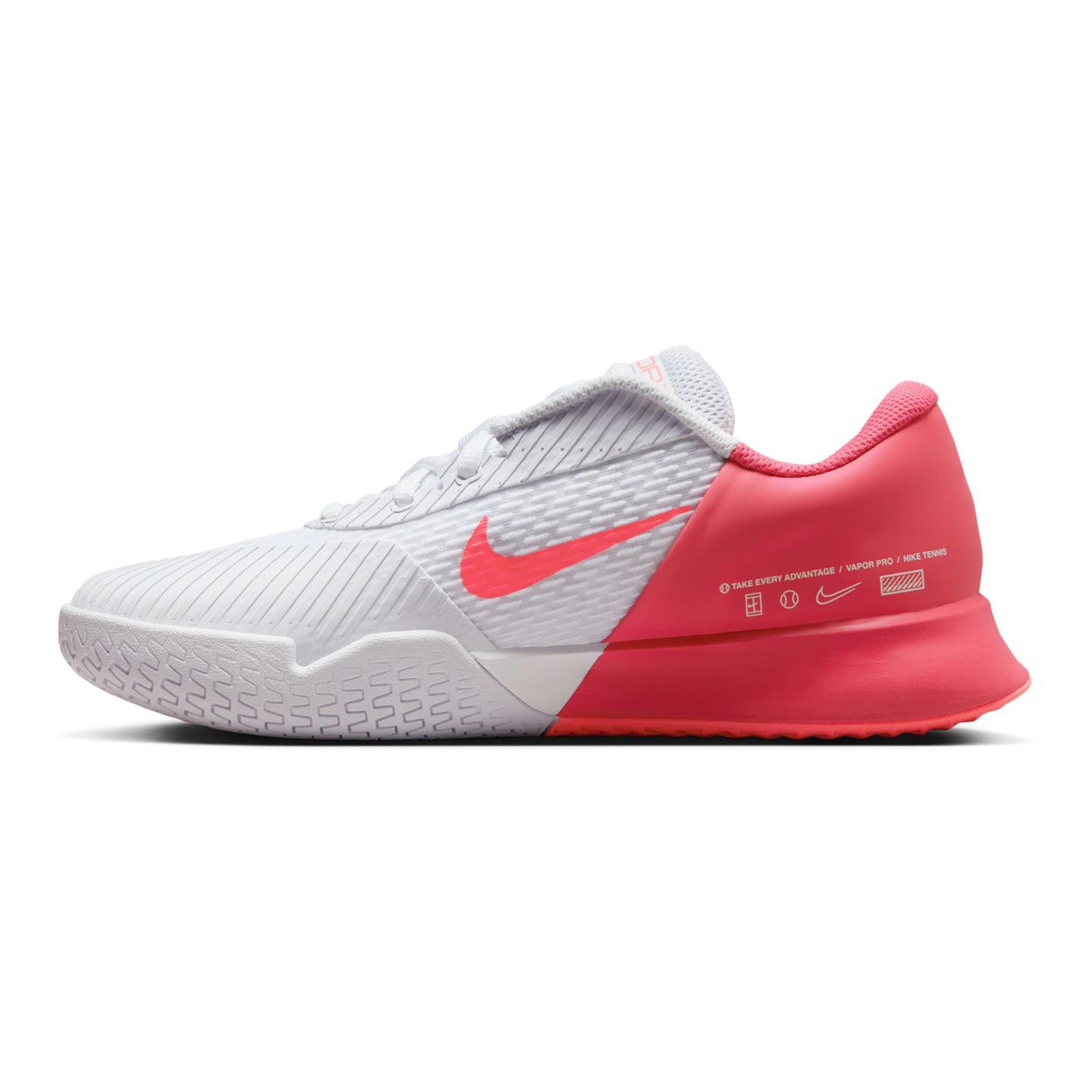 Buy Nike Court Air Zoom Vapor Pro 2 Scarpa Per Tutte Le Superfici Donna Bianco Rosa online Tennis Point IT