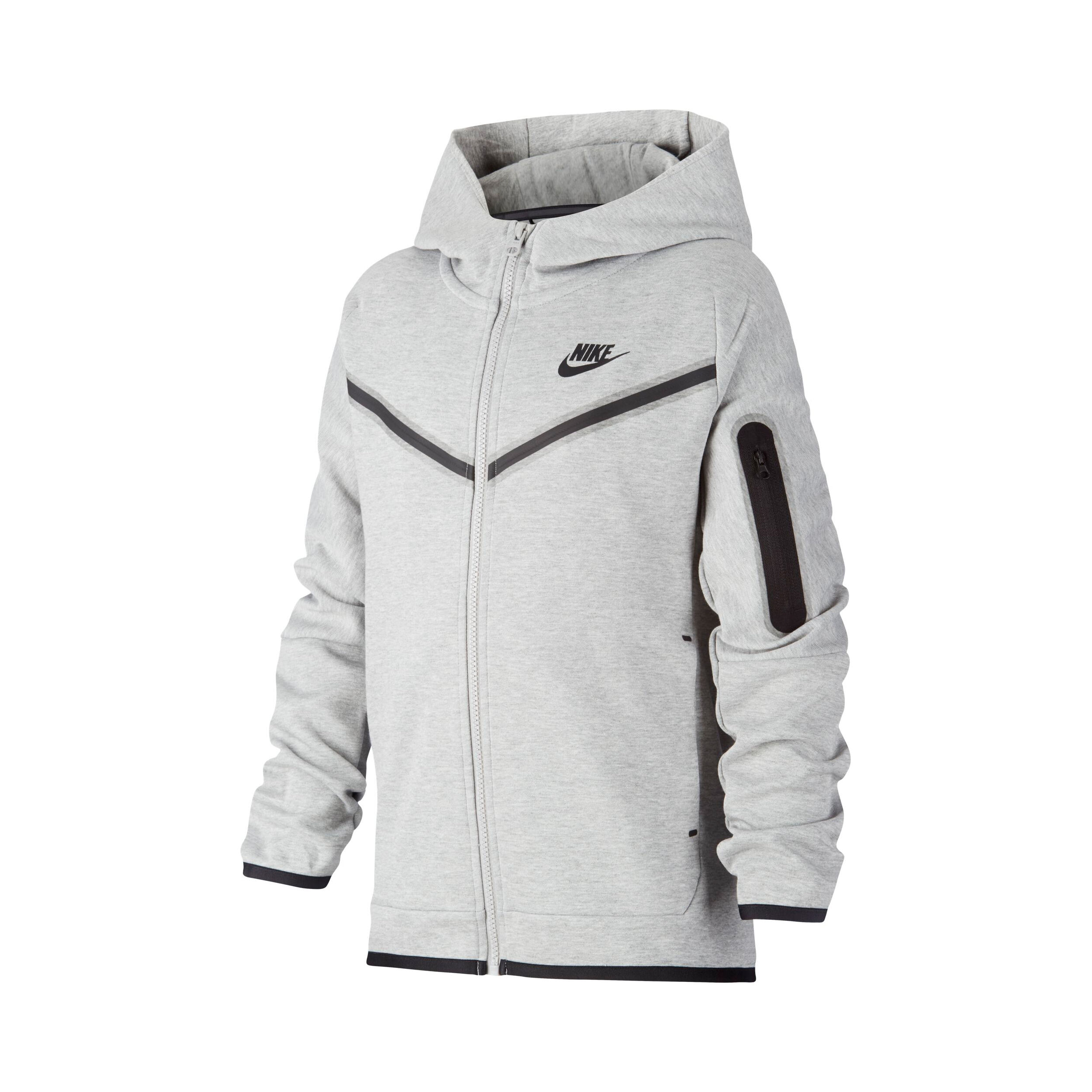 Buy Nike Sportswear Tech Fleece Felpa Ragazzi Grigio Chiaro Nero online Tennis Point IT
