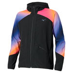 Abbigliamento Mizuno Mizuno Active Alpha Hodded Giacca da corsa Uomini-arancione