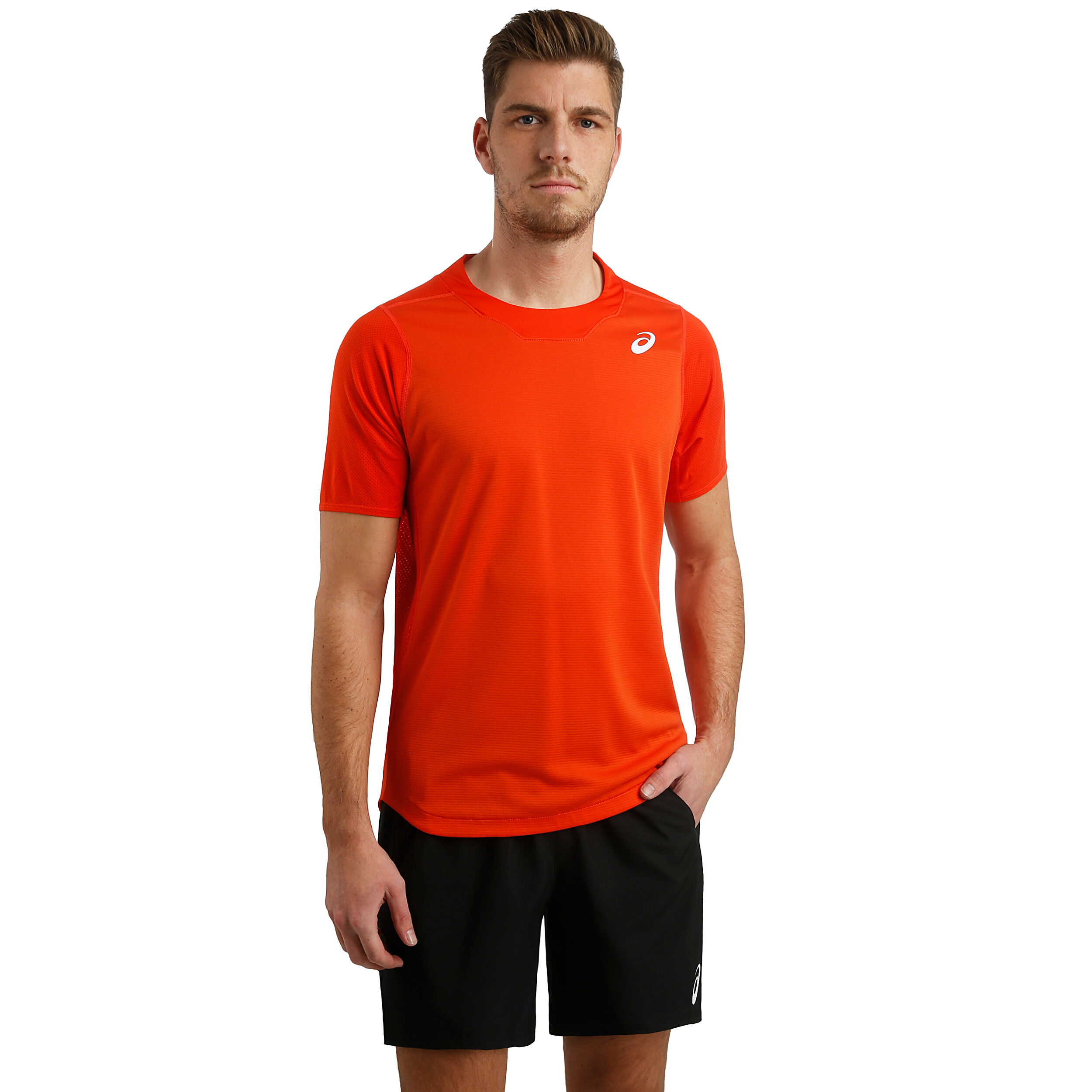 Buy ASICS Gel Cool Maglietta Uomini Arancione Bianco online