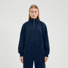 Carrera 1/4 Zip Manica lunga Donna - blu scuro, 
