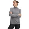 Tech 1/2 Zip-Twist Manica lunga Donna-verde, nero