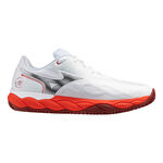 Scarpe da tennis Mizuno Mizuno Wave Enforce Court Scarpa per terra rossa Uomini - bianco, rosso