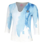 Abbigliamento Da Tennis BIDI BADU Watercolour V-Neck Longsleeve