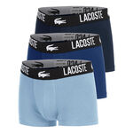 Abbigliamento Lacoste Lacoste Cotton Stretch Trunk Boxer Confezione Da 3 Uomini-Blu Scuro