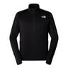 Winter Warm Pro 1/4 Zip Camicia Da Corsa Uomini-Nero