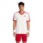 Abbigliamento da tennis adidas adidas Classics Tee Maglietta Uomini - beige, rosso