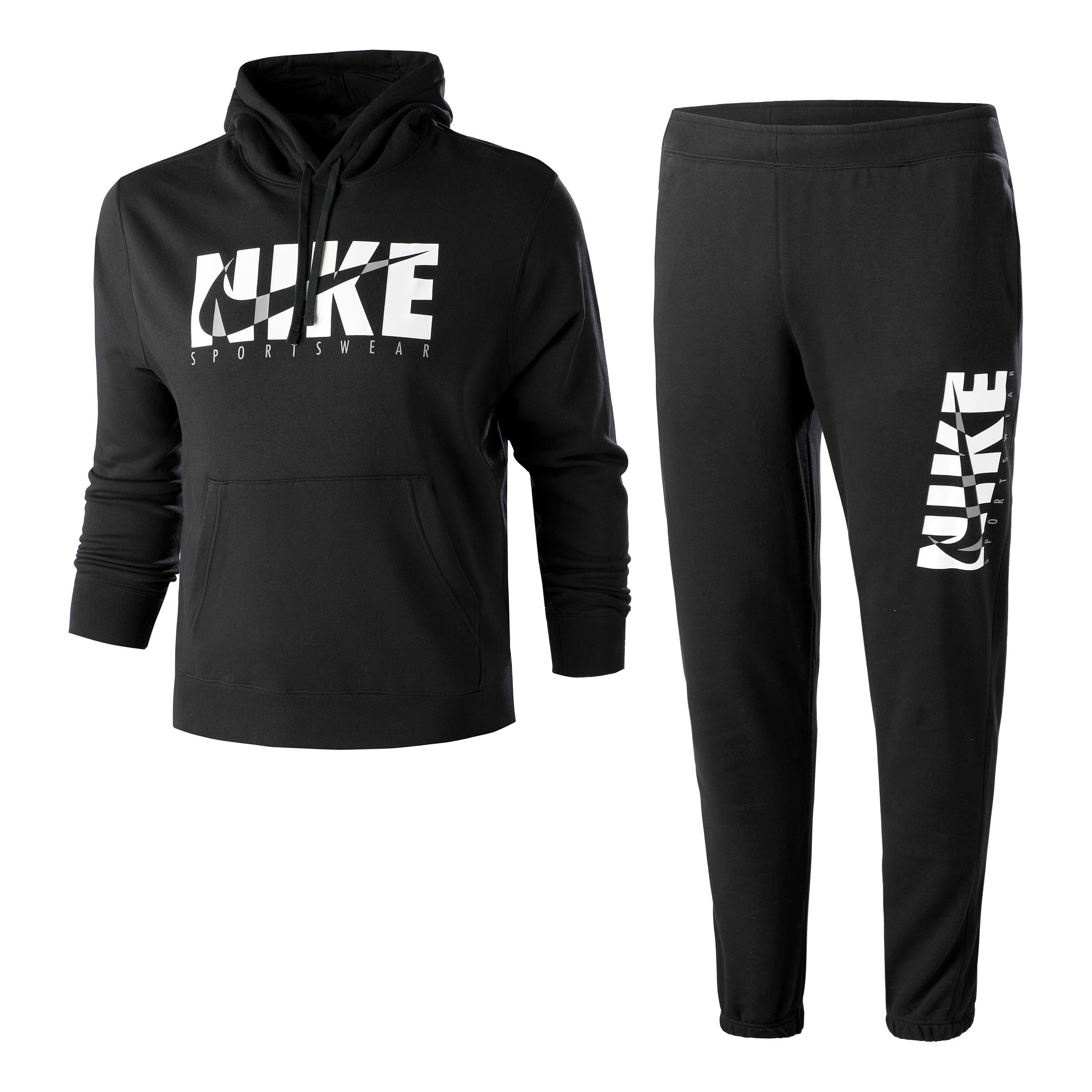 Buy Nike Sportswear Graphic Tuta Da Allenamento Uomini Nero Bianco online Tennis Point IT