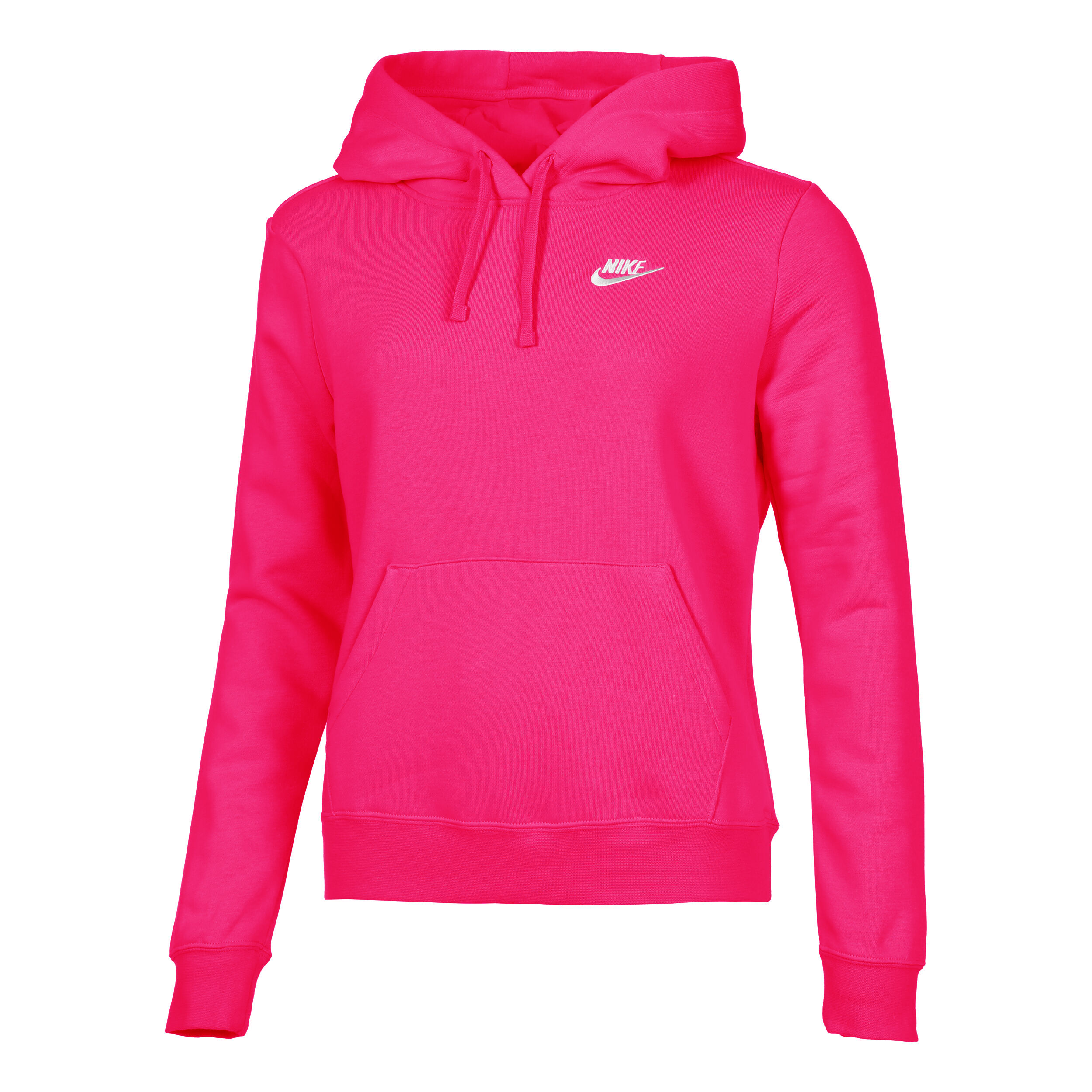 Buy Nike Club Standard Fleece Felpa Con Cappuccio Donna Rosa Bianco online Tennis Point IT
