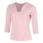 Abbigliamento da tennis BIDI BADU BIDI BADU Hey Laguna V-Neck Manica lunga Donna-rosa antico