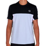 Abbigliamento da tennis Sergio Tacchini Sergio Tacchini Caspio PL Maglietta Uomini - nero, blu chiaro