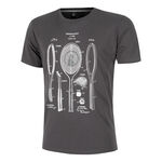 Abbigliamento Quiet Please Quiet Please Endlessly Rackitecture Maglietta Uomini-Antracite,Bianco