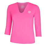 Abbigliamento BIDI BADU BIDI BADU Crew V-Neck Manica Lunga Donna-Rosa