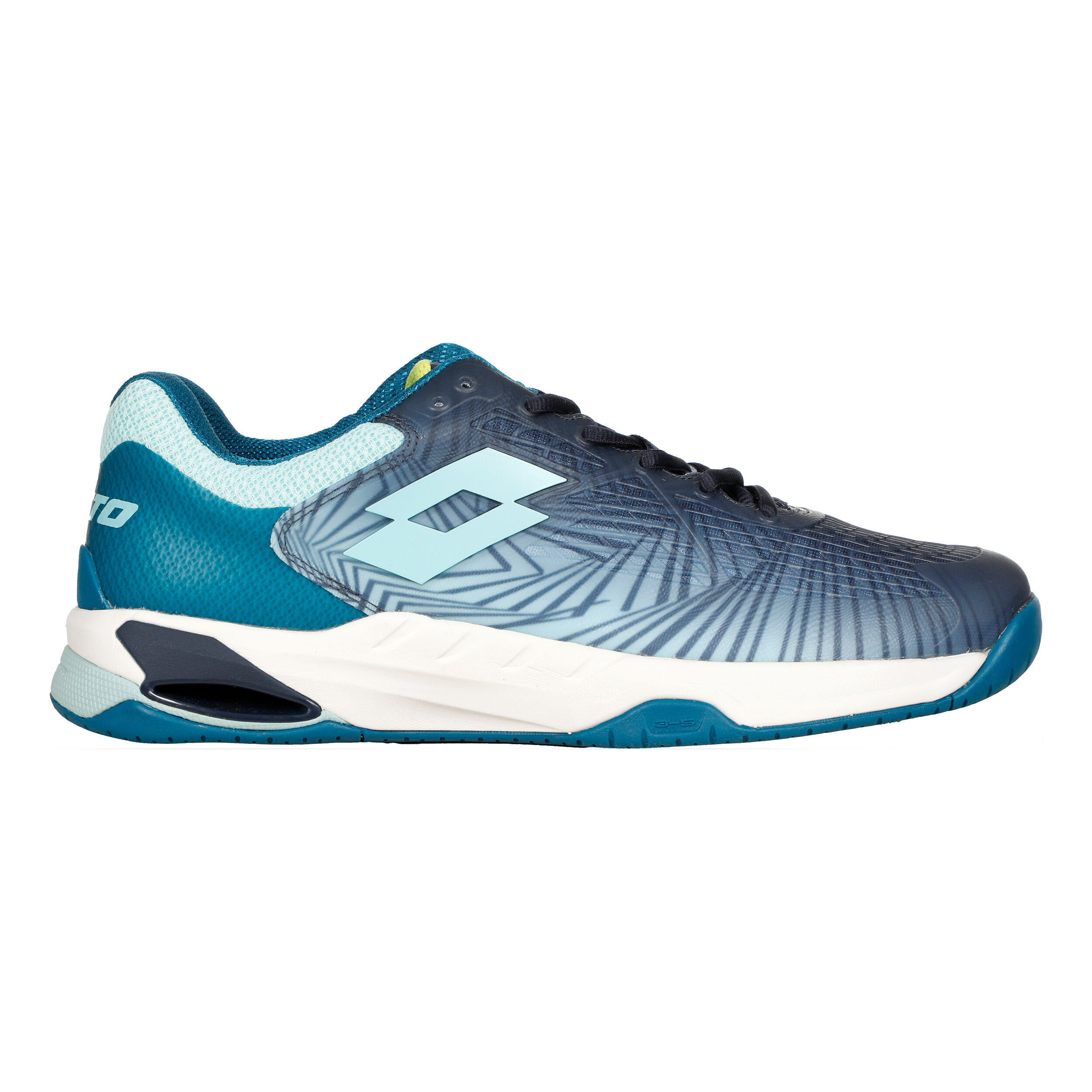 Buy Lotto Mirage 100 II SPD Scarpa Per Tutte Le Superfici Uomini Blu Scuro Blu Chiaro online Tennis Point IT