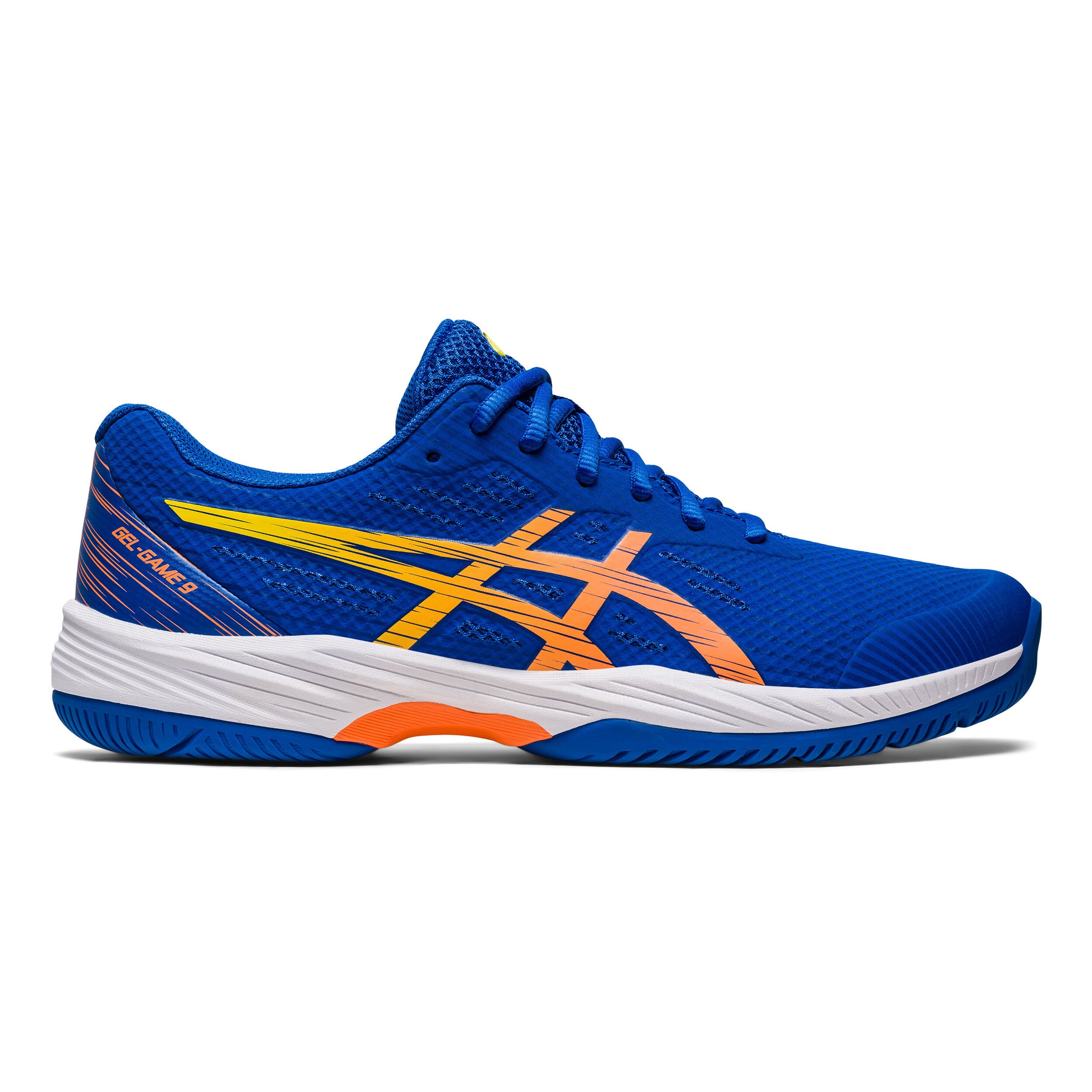 Gel Game 9 AC Scarpa Per Tutte Le Superfici Uomini Blu Arancione