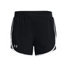 Fly By Elite 5in Pantaloncini Donna-Nero,Bianco