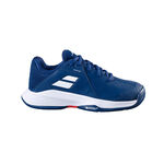 Scarpe da tennis Babolat Babolat PROP 3 AC Scarpa per tutte le superfici Bambini-blu scuro, bianco
