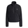Fleece Half-Zip Felpa Donna-nero