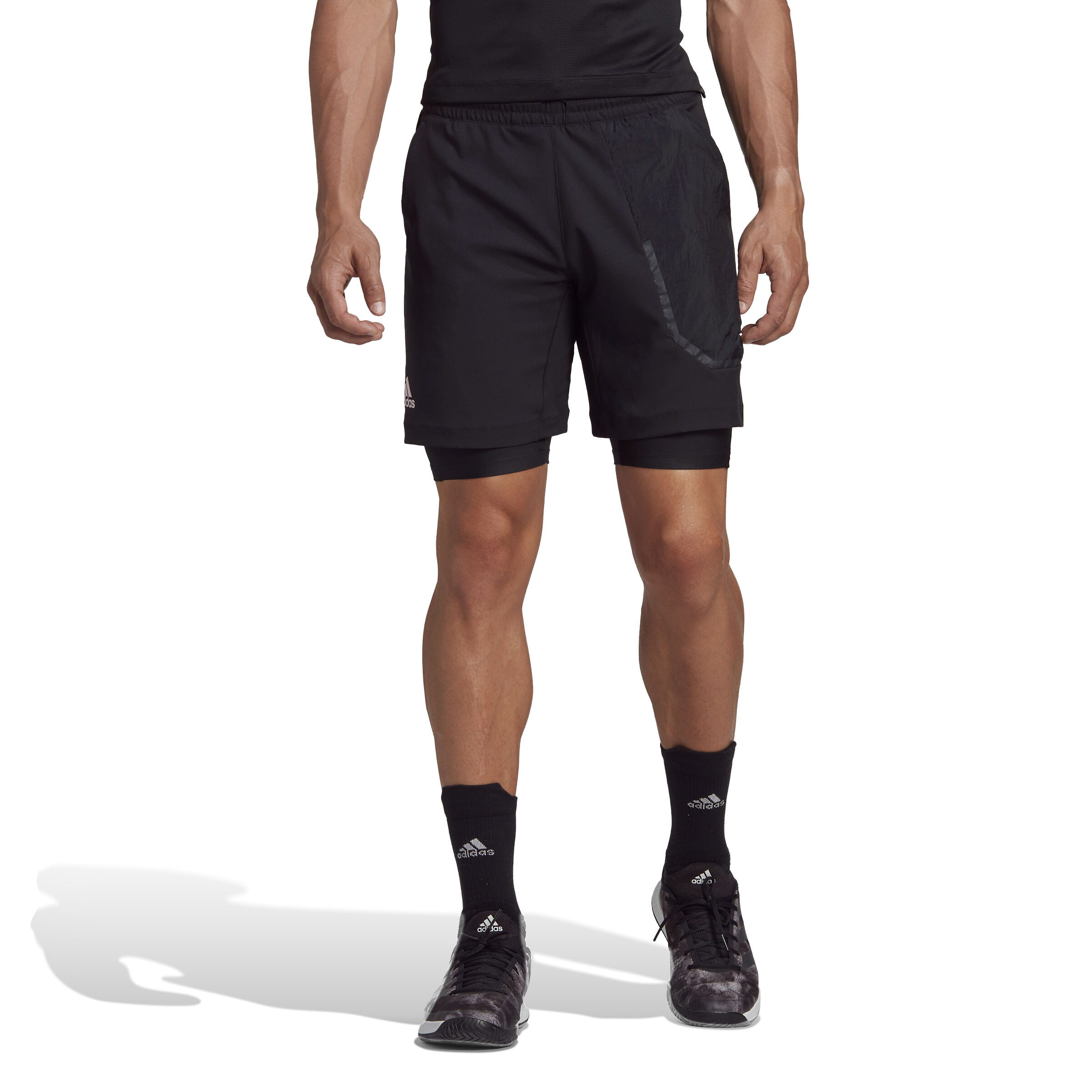 US Series 2in1 Pantaloncini Uomini Nero