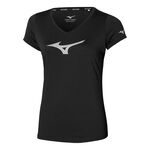 Abbigliamento Mizuno Mizuno Core RB Camicia Da Corsa Donna-Nero