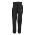Abbigliamento adidas adidas 3Stripes Woven Pantalone Da Allenamento Donna-Nero,Bianco