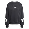 Future Icon 3Stripes Felpa Donna-Nero,Bianco