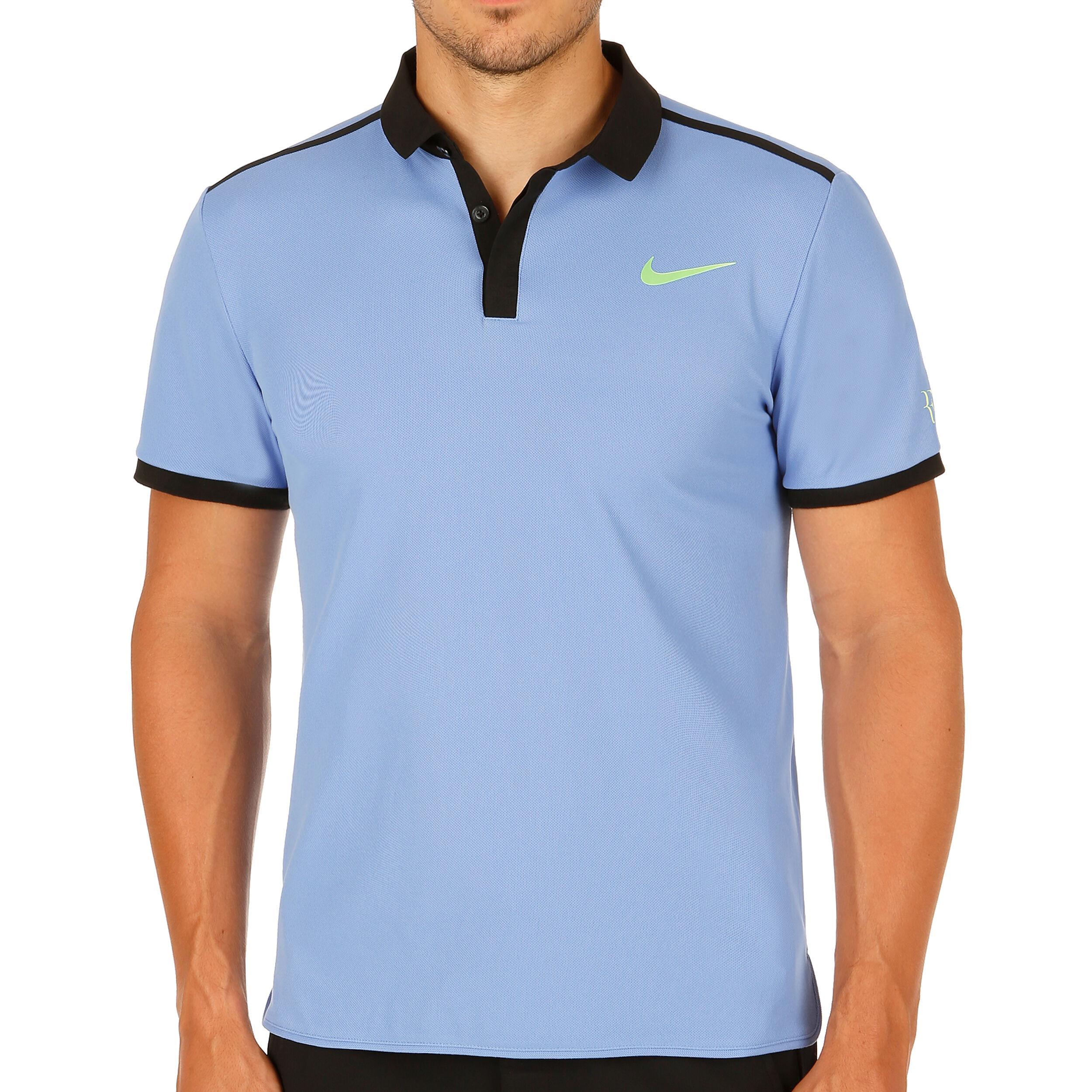 Nike Roger Federer Advantage Polo Uomini - Blu Chiaro, Nero compra online |  Tennis-Point