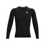 Abbigliamento Under Armour Under Armour Heatgear Comp Manica Lunga Uomini-Nero,Bianco