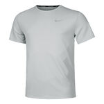 Abbigliamento Nike Nike Miler Tee Camicia da corsa Uomini-grigio chiaro