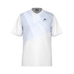 Abbigliamento HEAD HEAD Topspin Maglietta Ragazzi-Bianco,Blu Scuro