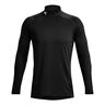 Coldgear Fitted Crew Manica lunga Uomini - nero, 