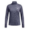 Tech Twist Warmup 1/2 Zip Manica Lunga Donna-Grigio-blu