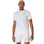 Abbigliamento ASICS ASICS Court Graphic Maglietta Uomini-Bianco
