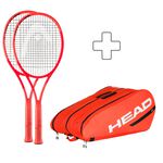 Confezione Di Racchette HEAD 2x Radical Pro 2025 plus Schlägertasche
