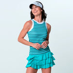 Abbigliamento Lucky in Love Lucky in Love Linen Nouveau Vision Canottiera Donna - turchese, bianco