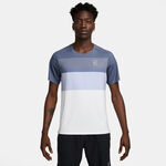 Abbigliamento Nike Nike Court Dri-Fit Advantage Print Maglietta Uomini-Grigio-blu