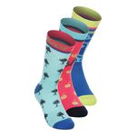 Abbigliamento Da Tennis BIDI BADU Bold Bro II Crew Printed Move Socks 3 Pack - mixed