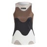 Marimekko Canottiera Donna-Nero,Multicolore
