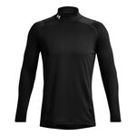 Abbigliamento Under Armour Under Armour Coldgear Fitted Crew Manica lunga Uomini - nero, 