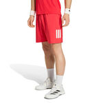 Abbigliamento da tennis adidas adidas Club 3Stripes 7inch Short Pantaloncini Uomini - rosso, bianco
