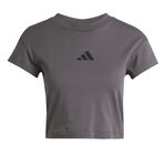 Abbigliamento adidas adidas Future Icon Small Logo Maglietta Donna-Grigio Scuro